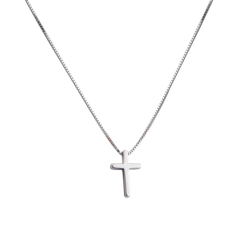 Sterling Silver Cross Necklace for Women