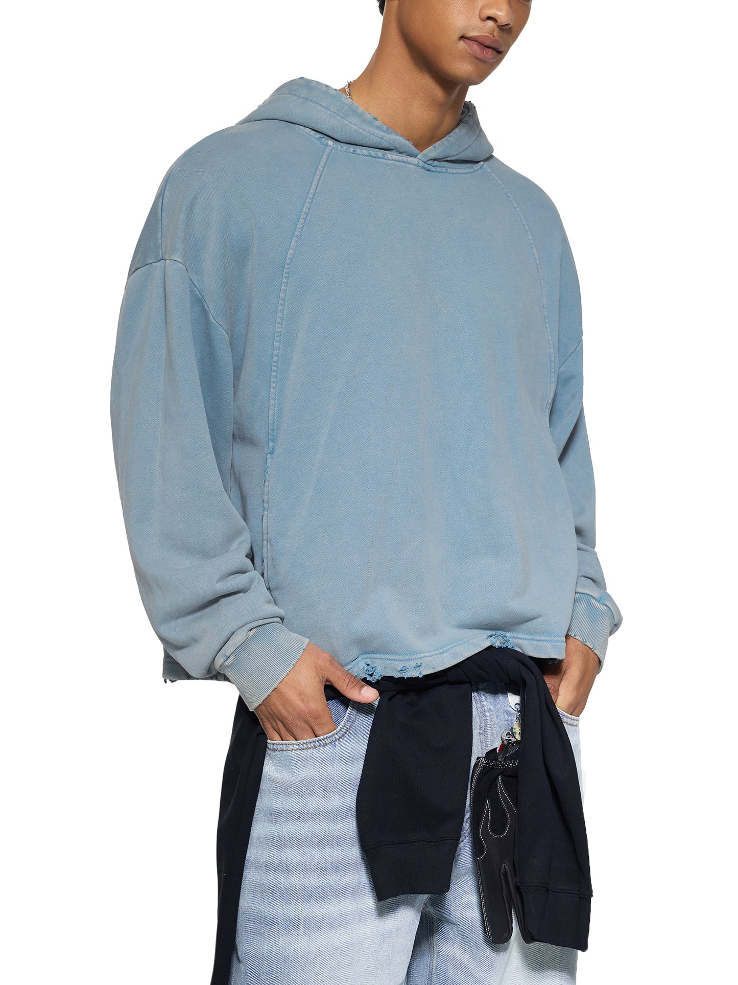 end the madness ,blue ,jeans ,jean ,jacket,shirt ,graphic ,black,angels