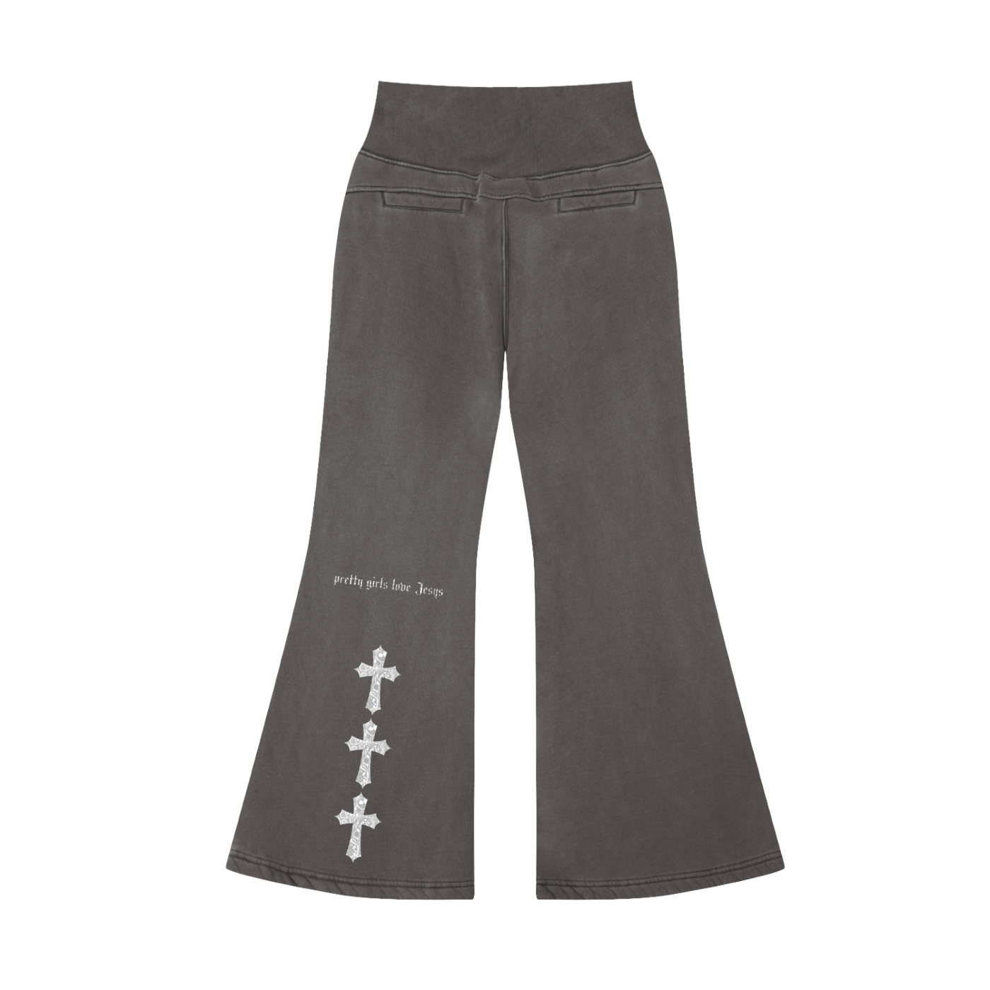 pretty,pretty girls love jesus,sweatpants,yoga pants ,lounge,grery,gray,cross,matching,set