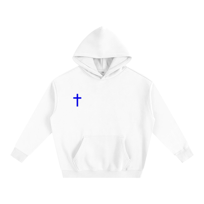 hoodie ,blue,grey,gray,royal lbue,royal blue,white hoodie,white,cross ,without a doubt