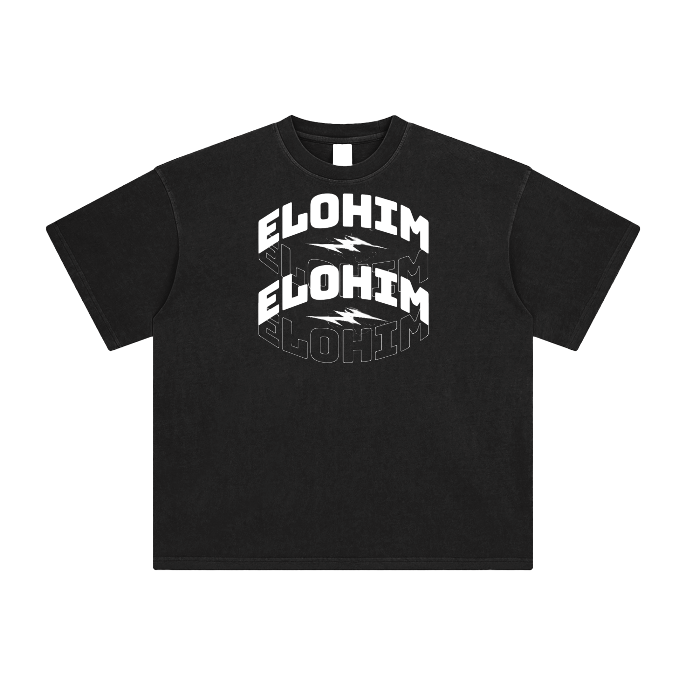 Elohim-Enzyme Washed T-Shirt