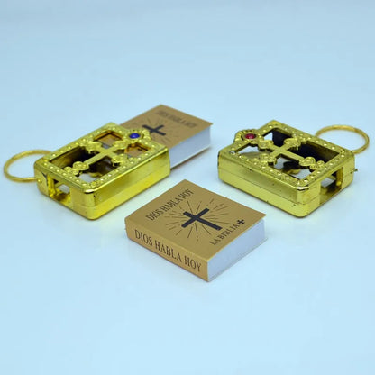 Mini Spanish Bible Keychain – La Biblia Dios Faith Gift