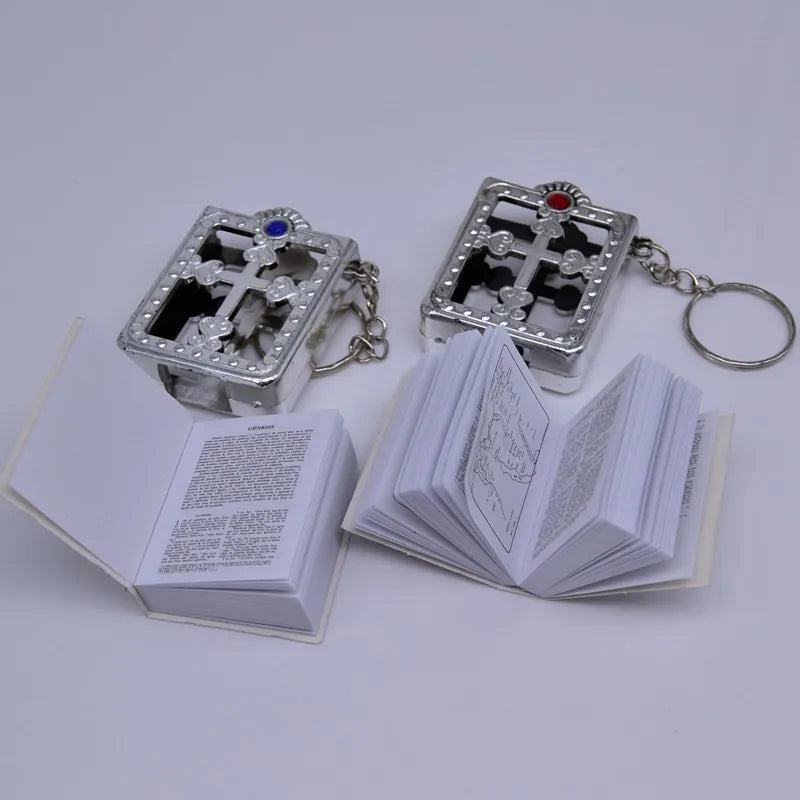 Mini Spanish Bible Keychain – La Biblia Dios Faith Gift