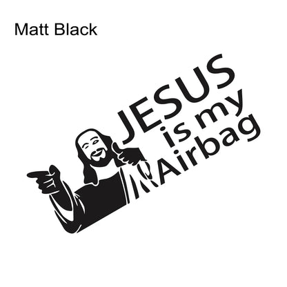 Jesus is My Airbag Car Sticker – Christian Faith Decal