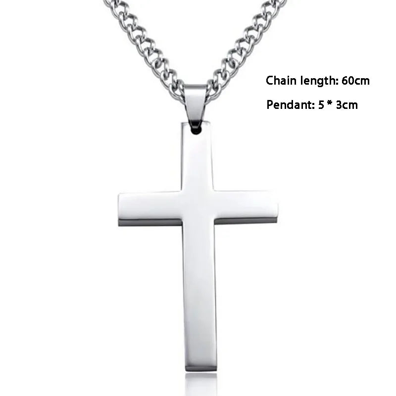 Cross Pendant Necklace for Men