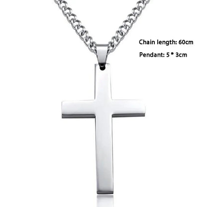 Cross Pendant Necklace for Men