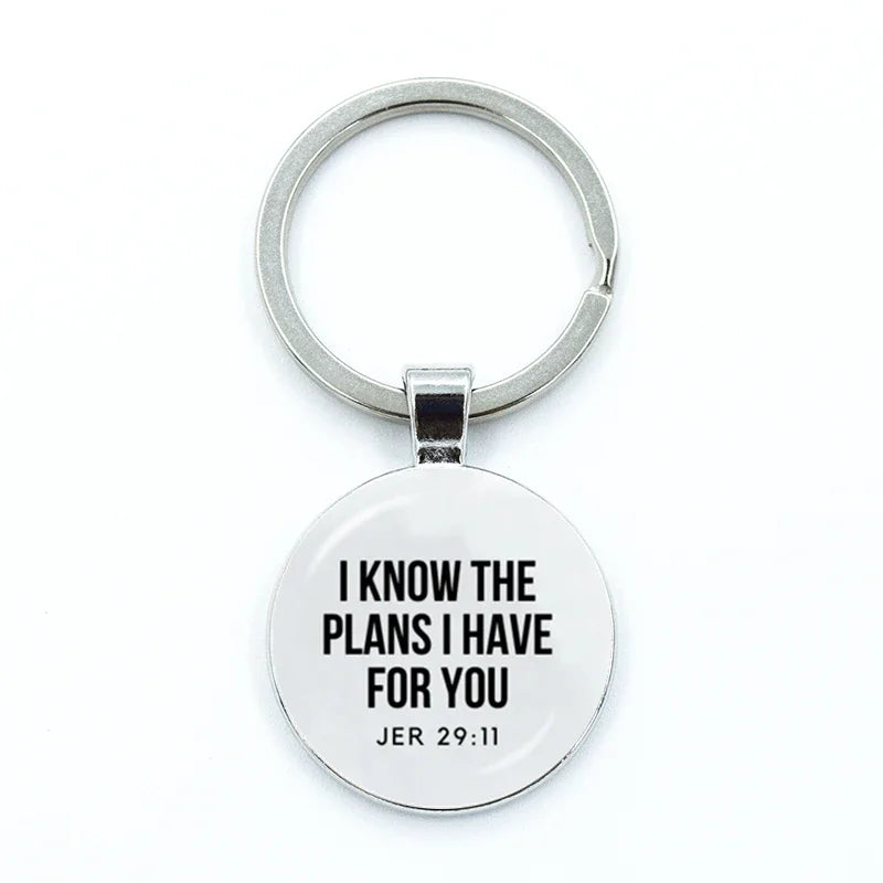 Bible Verse Keychain – Scripture Faith Gift Accessory