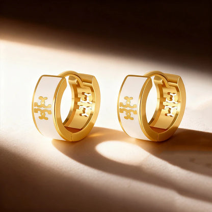 Vintage European Oil Drop Hollow Earrings