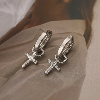 Variety Copper Dangle Earrings Cubic Zirconia