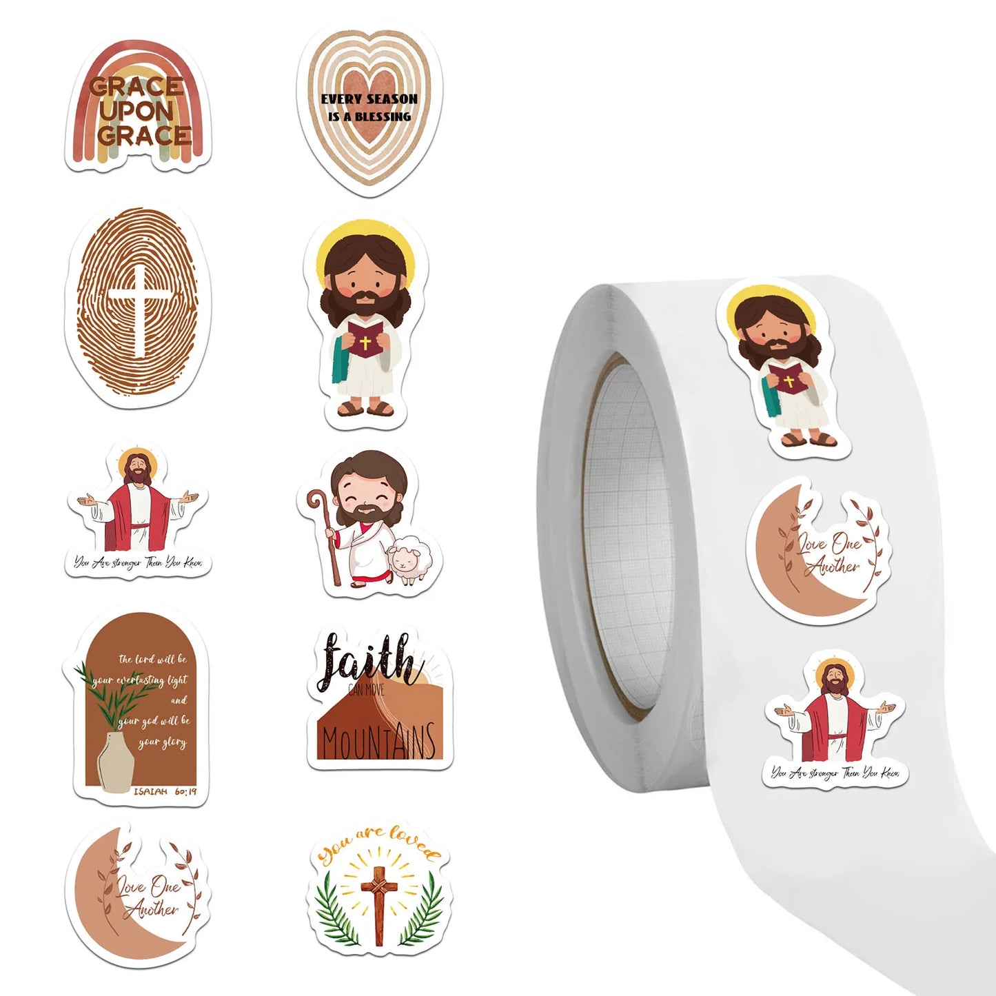 Jesus Sticker Pack – 500 or 1000pcs for Phone, Laptop & More