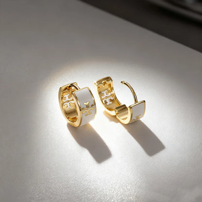 Vintage European Oil Drop Hollow Earrings