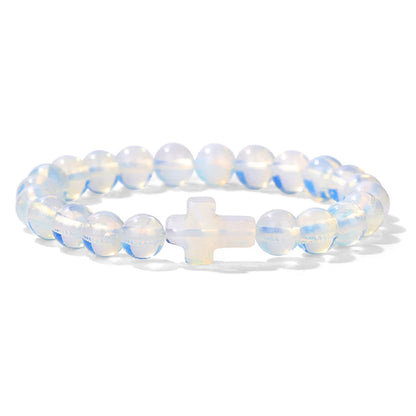 Cross Bracelet Natural Stone Beads Bracelets