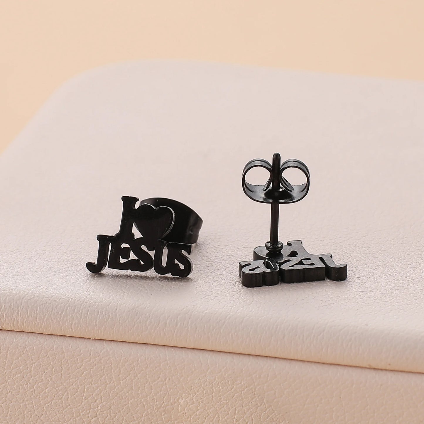 I Love Jesus Stud Earrings