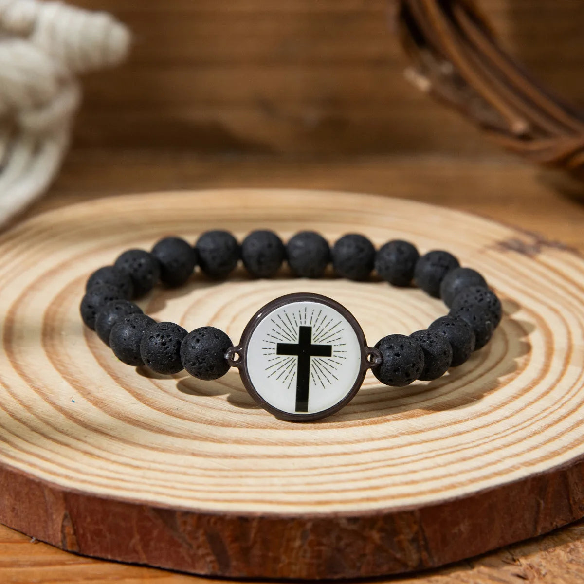 NFC Smart Bible Verse Beaded Bracelet – Scan to Read Scripture