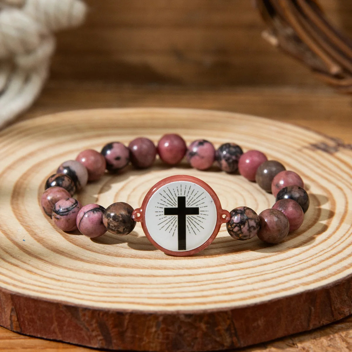 NFC Smart Bible Verse Beaded Bracelet – Scan to Read Scripture
