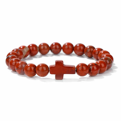 Cross Bracelet Natural Stone Beads Bracelets