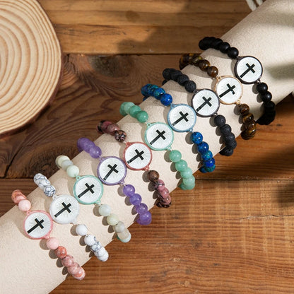 NFC Smart Bible Verse Beaded Bracelet – Scan to Read Scripture
