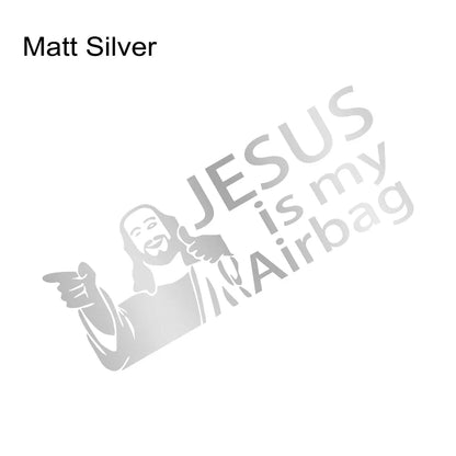 Jesus is My Airbag Car Sticker – Christian Faith Decal