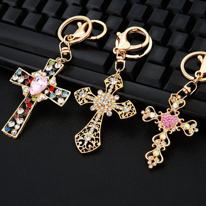 Crystal Cross Keychain for Women – Faith Gift Accessory