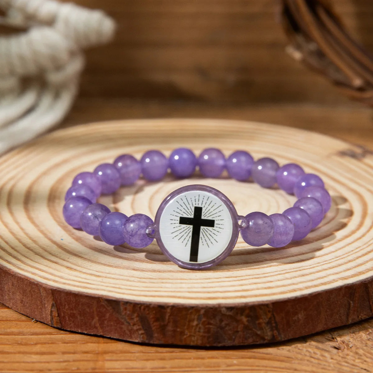 NFC Smart Bible Verse Beaded Bracelet – Scan to Read Scripture