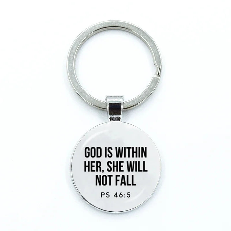 Bible Verse Keychain – Scripture Faith Gift Accessory
