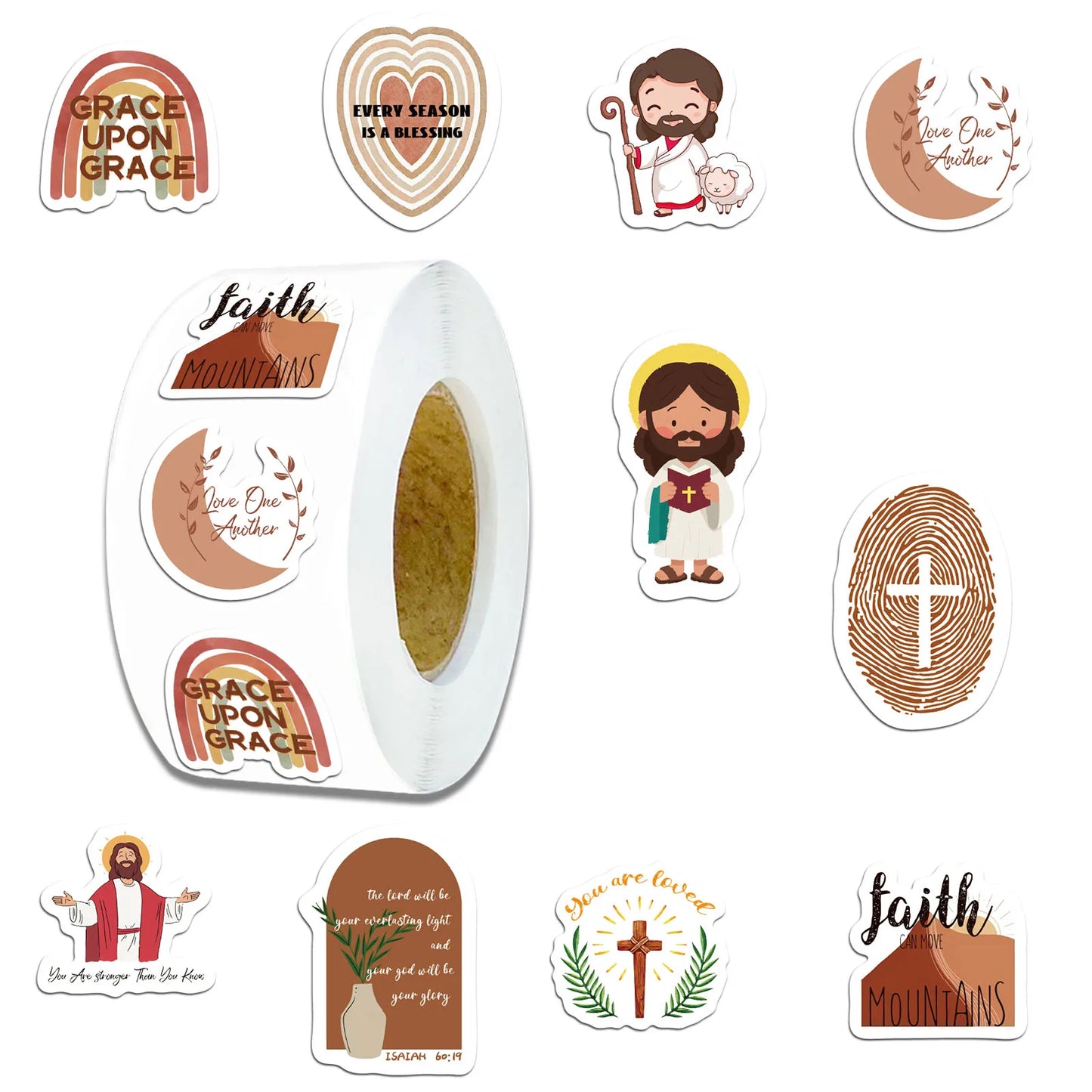 Jesus Sticker Pack – 500 or 1000pcs for Phone, Laptop & More