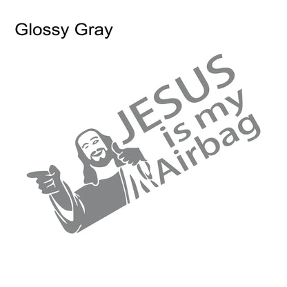 Jesus is My Airbag Car Sticker – Christian Faith Decal