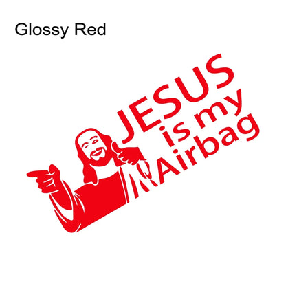 Jesus is My Airbag Car Sticker – Christian Faith Decal