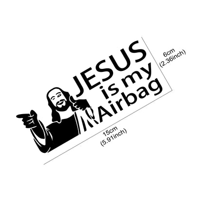 Jesus is My Airbag Car Sticker – Christian Faith Decal