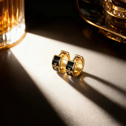 Vintage European Oil Drop Hollow Earrings