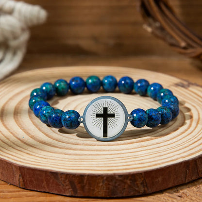 NFC Smart Bible Verse Beaded Bracelet – Scan to Read Scripture