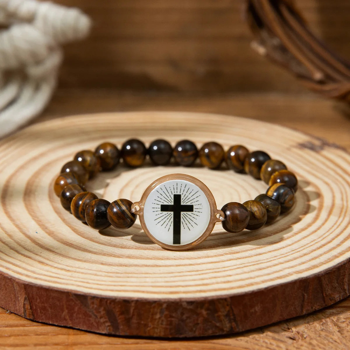 NFC Smart Bible Verse Beaded Bracelet – Scan to Read Scripture