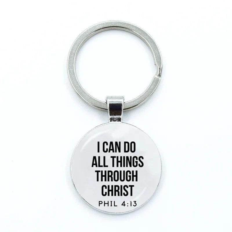 Bible Verse Keychain – Scripture Faith Gift Accessory