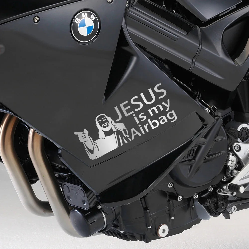 Jesus is My Airbag Car Sticker – Christian Faith Decal