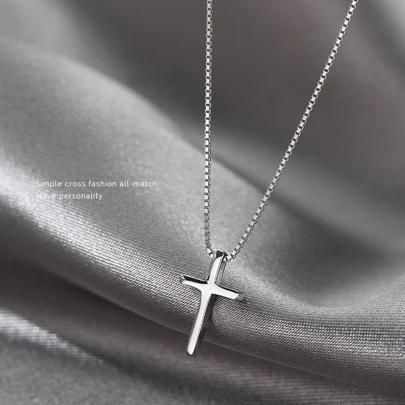 Sterling Silver Cross Necklace for Women
