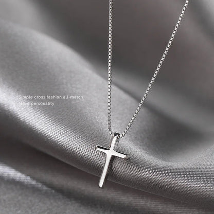 Sterling Silver Cross Necklace for Women