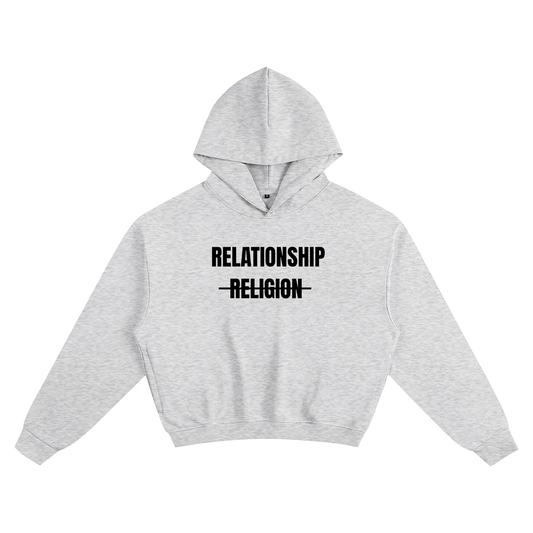 boxy hoodie ,relationship ,religion 