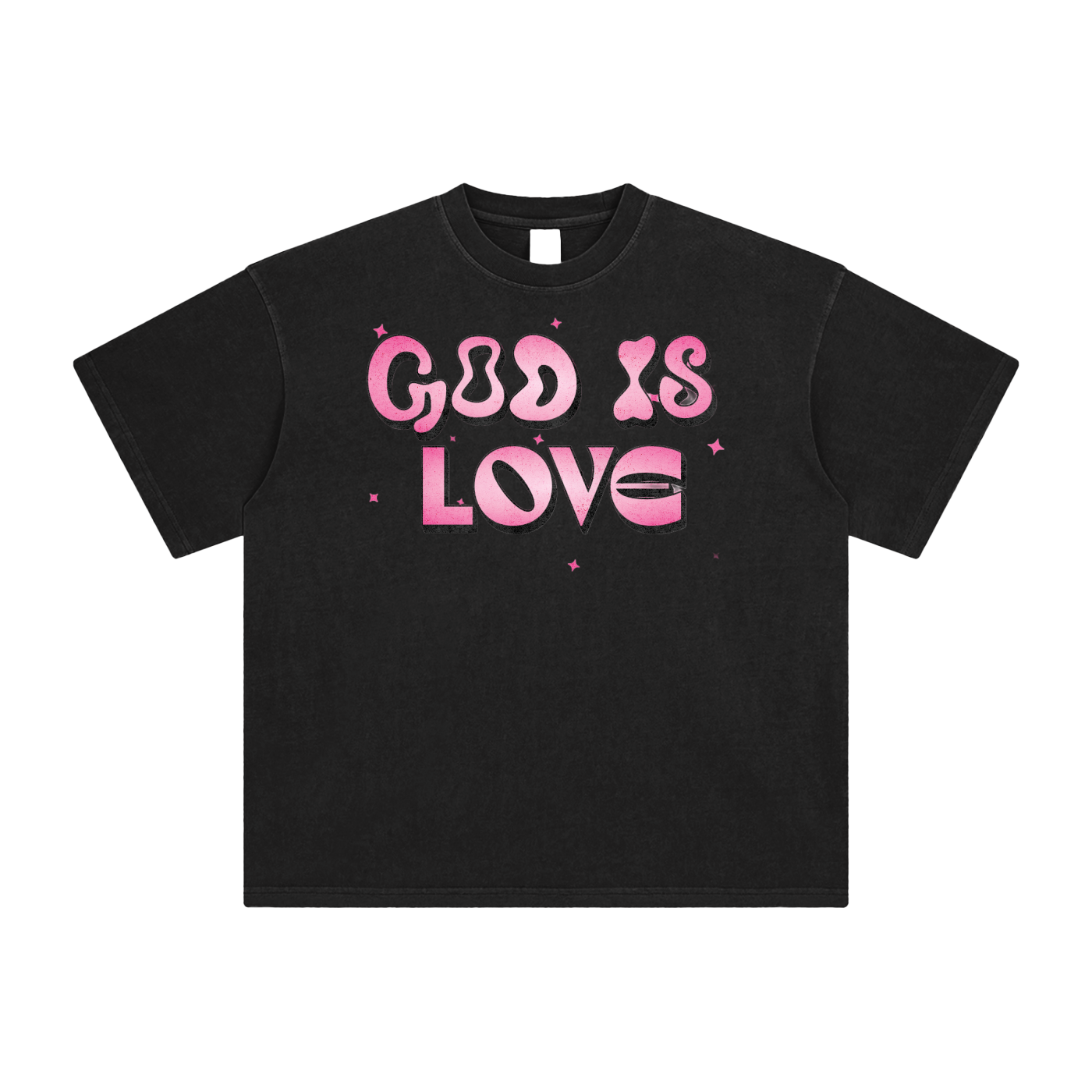 God is Love-Enzyme Washed T-Shirt