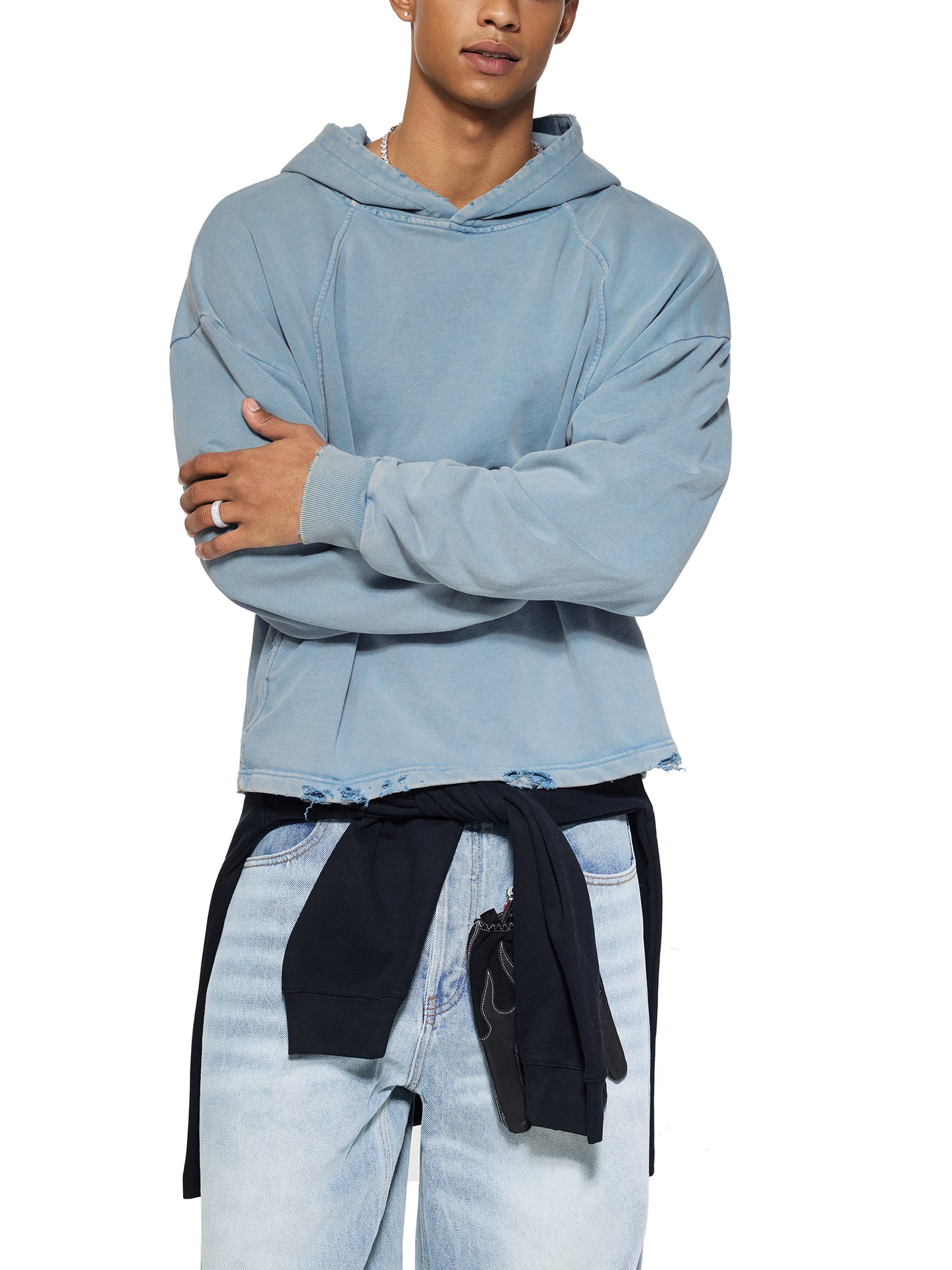 end the madness ,blue ,jeans ,jean ,jacket,shirt ,graphic ,black,angels 